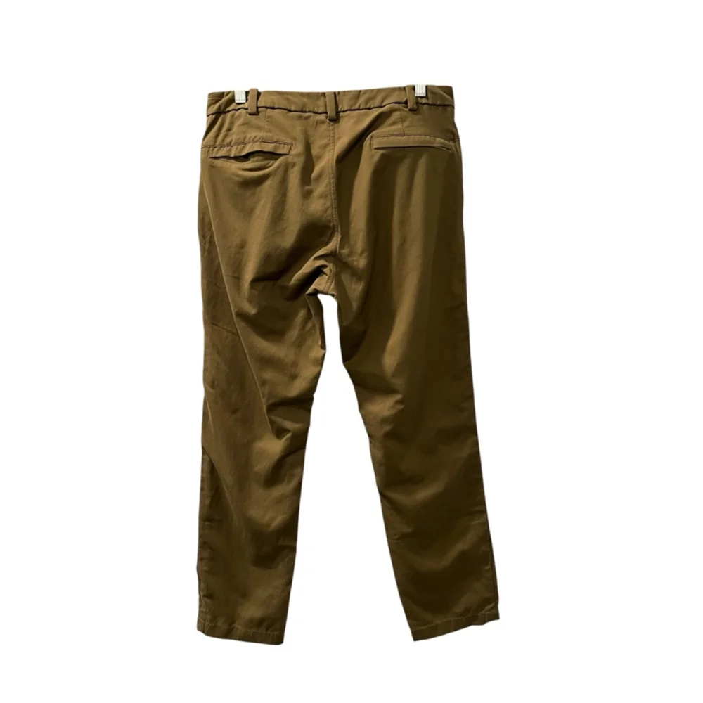 Lululemon ABC 5 Pocket Army Green Size 32 Men's Casual Pants Cotton Blend Zip
